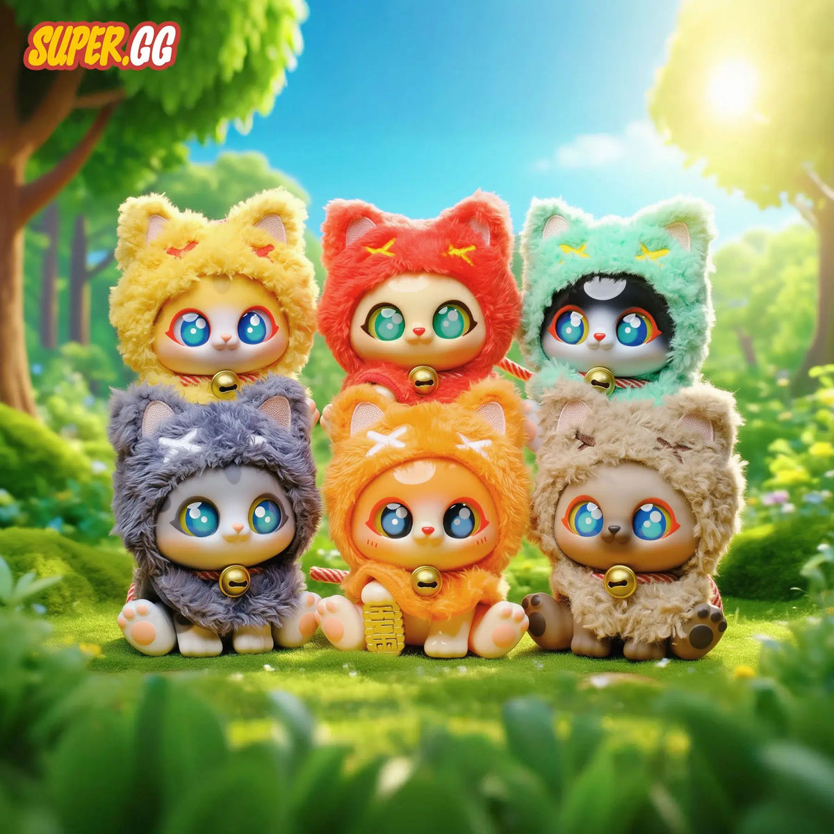 Lucky Kitty Cape Serie ~ Trading Figur ~ Charakter: Mint