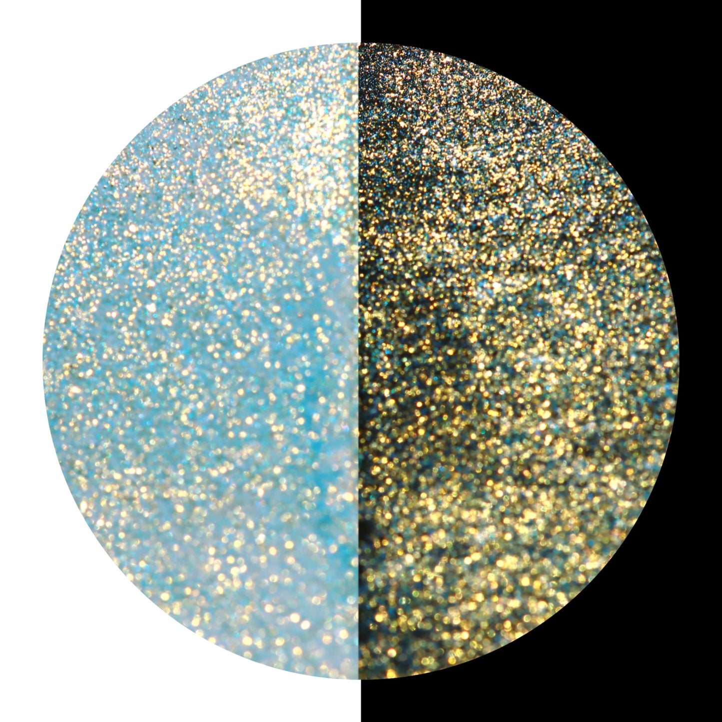 coliro Pearlcolor Farbton C101 - Atlantis - Blau mit goldenem Glitzer