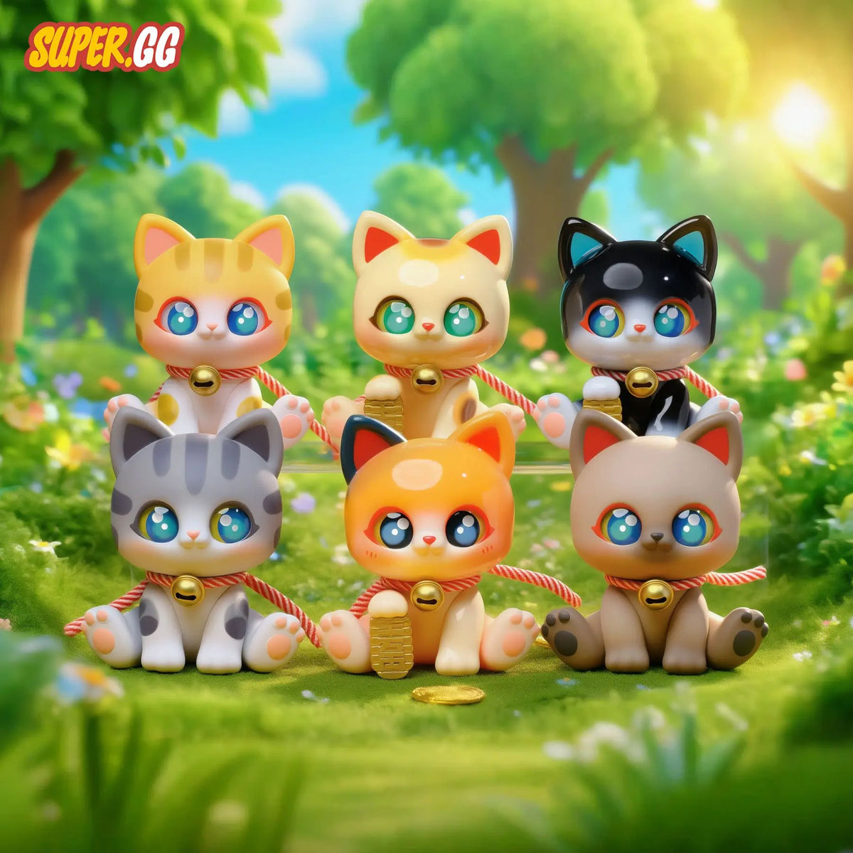 Lucky Kitty Cape Serie ~ Trading Figur ~ Charakter: Mint