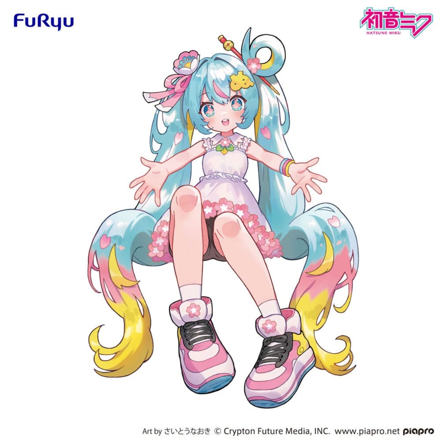 Hatsune Miku Noodle Stopper Figure – 10th Anniversary | FuRyu ca. 14,5 cm