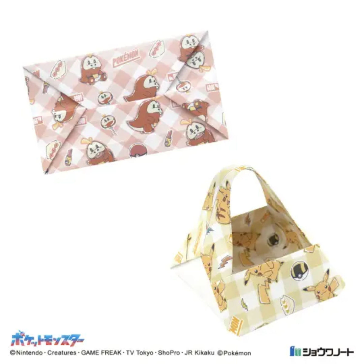 Pokemon Origami Collection – Japanese Style C | Origami Papier Set mit Pokemon Motiven - 30 Blatt