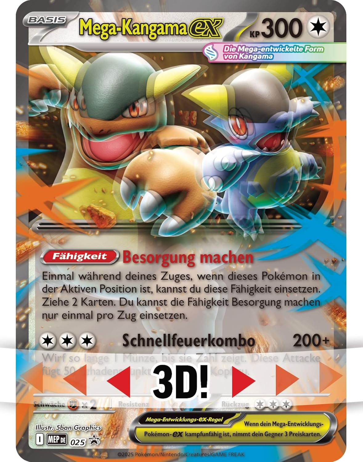 Pokémon TCG November 2025 *Deutsche Version* Mega Entwicklung Mega-Kangama EX Kollektion