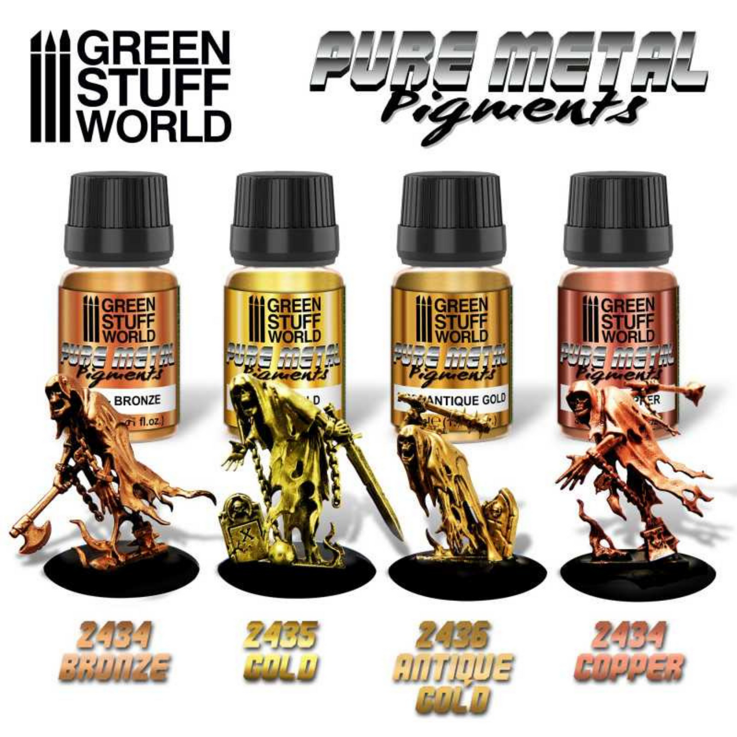 GSW - Pure Metall Pigments - Antikes Gold - Pigmentpulver 30ml