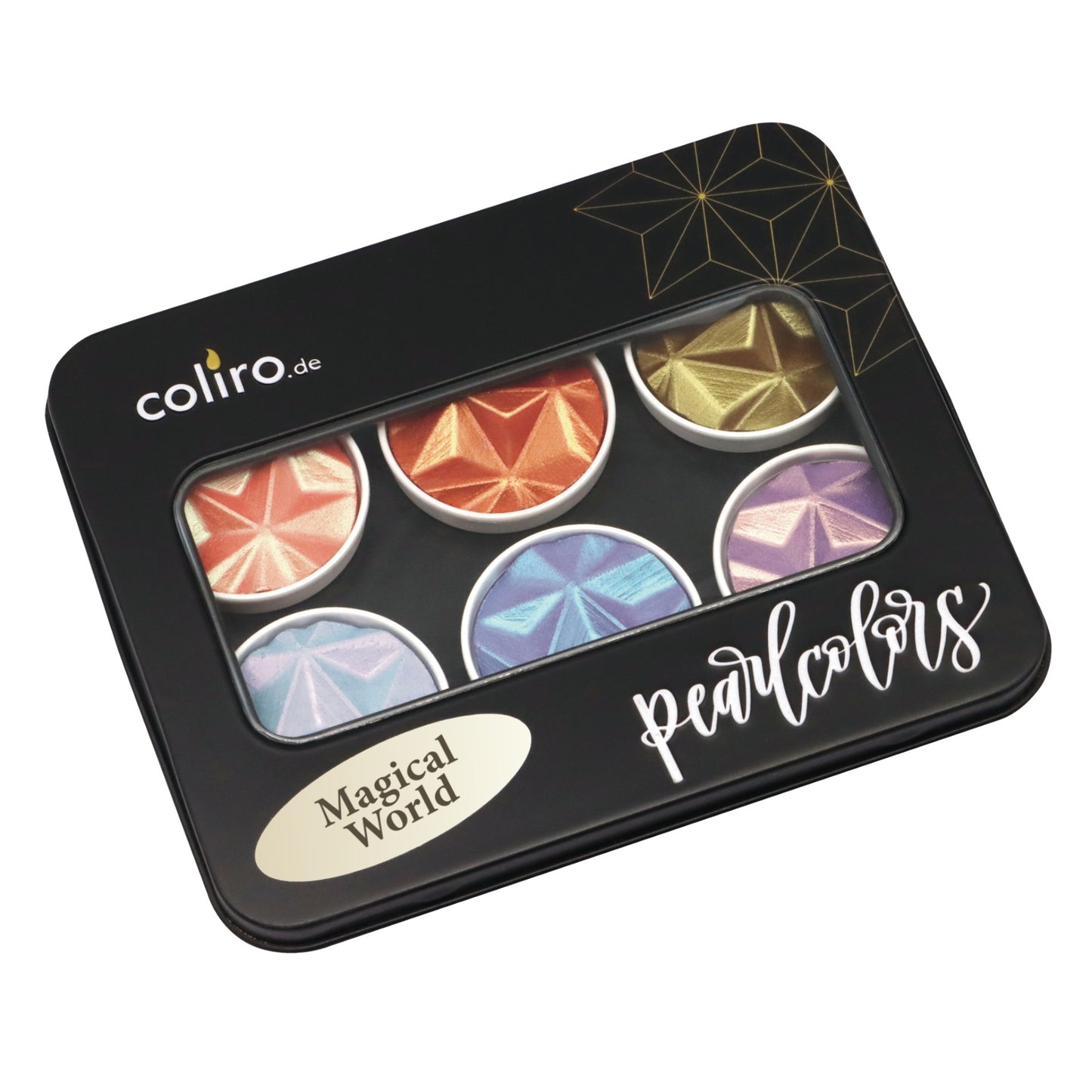 Coliro® Pearlcolors - 6er Set: Magical World