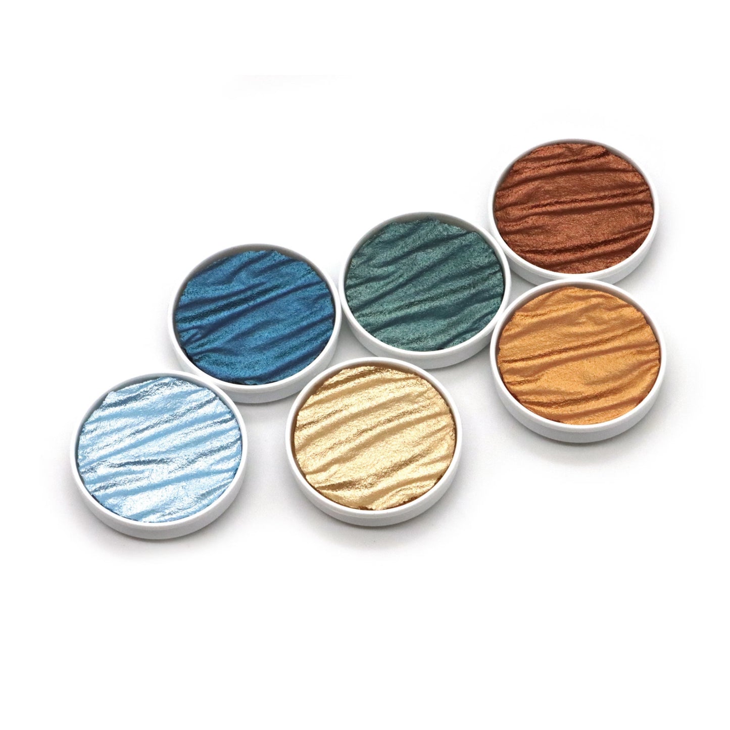 Coliro® Pearlcolor 6er Set im Blechetui: Aquarius