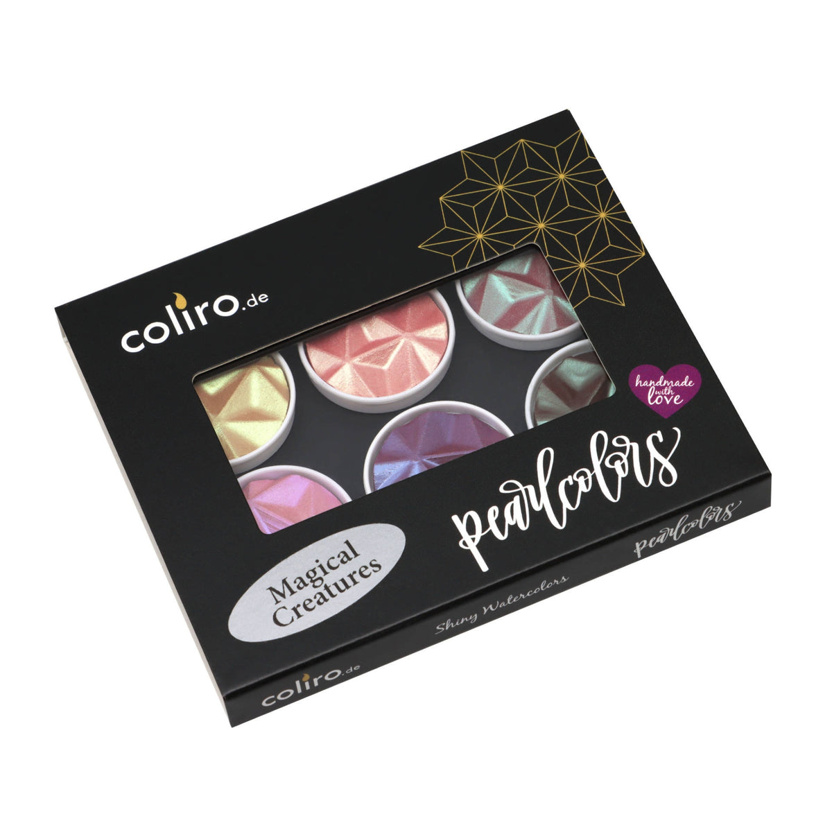 Coliro® Pearlcolor 6er Set im Blechetui: Magical Creatures