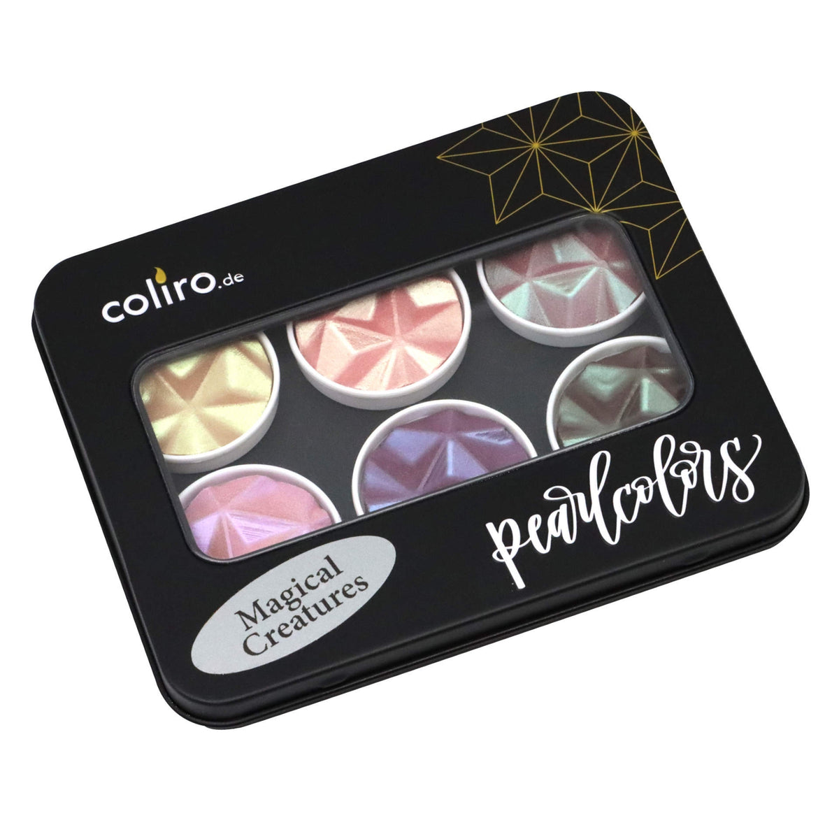 Coliro® Pearlcolor 6er Set im Blechetui: Magical Creatures