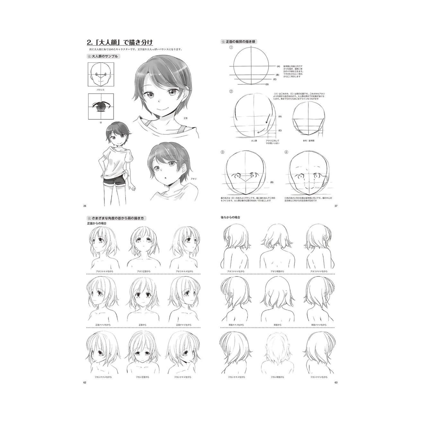 How to draw - jap. Zeichenbuch - Moe Charas - Charakter und Emotionen
