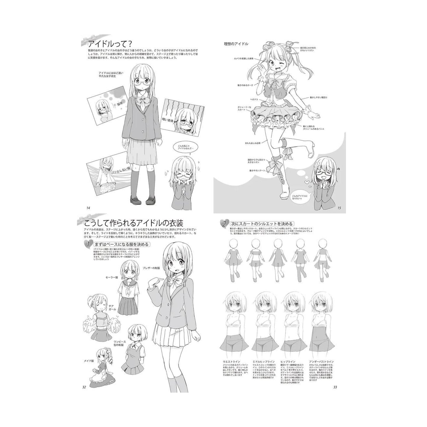 How to draw - jap. Zeichenbuch - Moe Idols