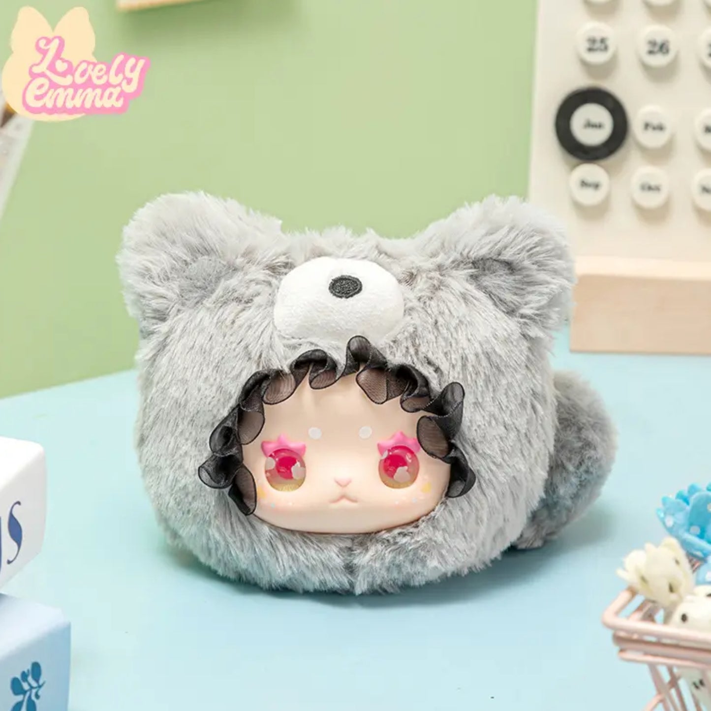 Lovely Emma Rua Rua Zoo - Plüsch-Schlüsselanhänger: Gurumi Red Panda