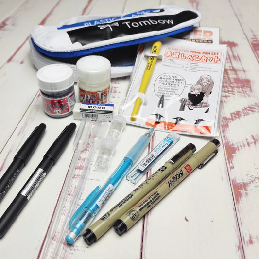 J-Stuff - Mangaka Set mit Tombow Mäppchen und 15 Produkten