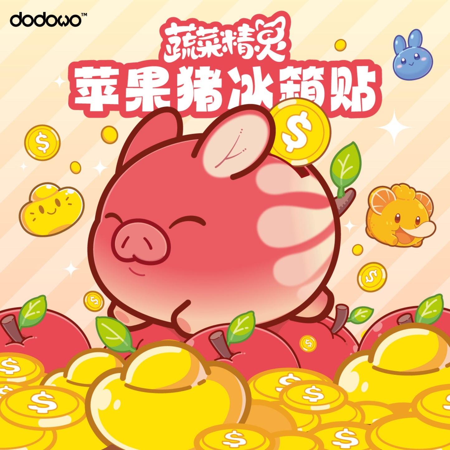 Vegetable Fairy - Acrylmagnet ~ New Year Glücksbringer ~ Geld