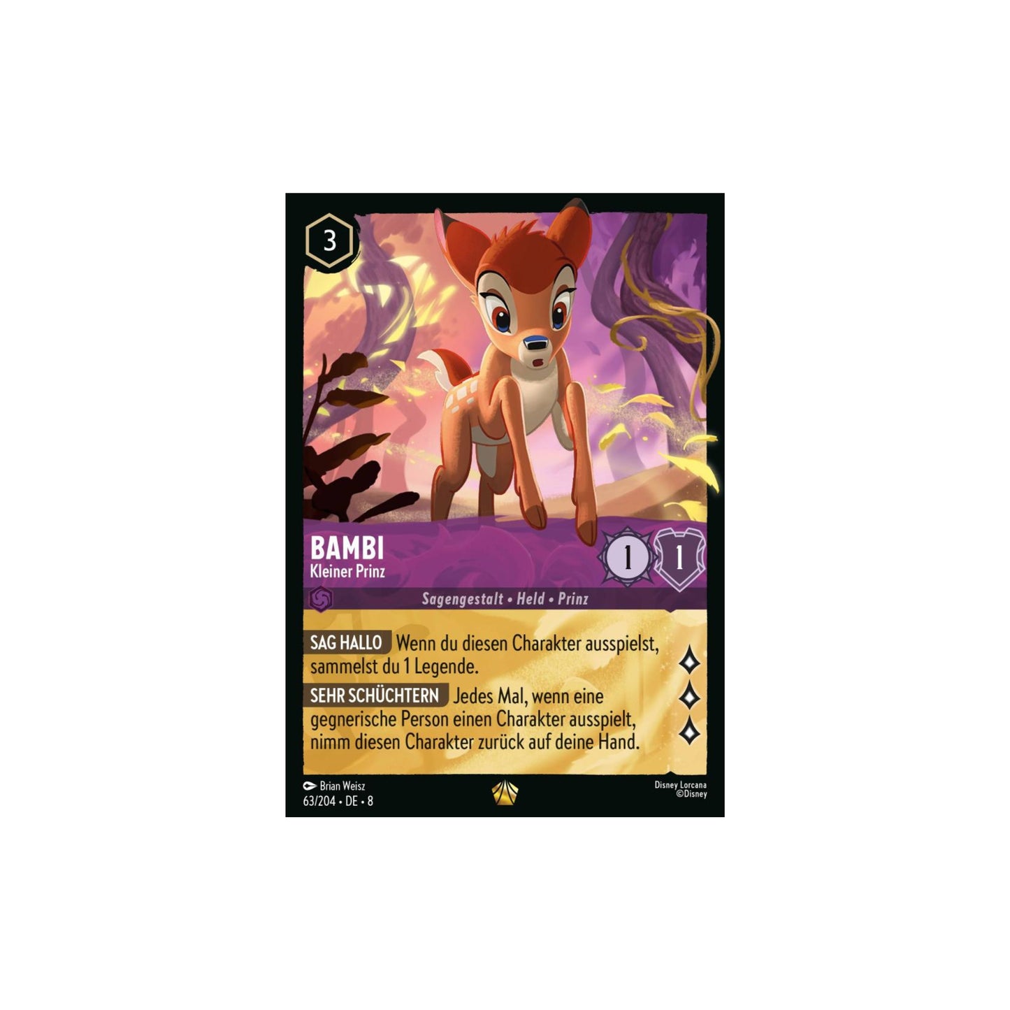 Disney Lorcana TCG - Domäne von Dschafar - Einzelkarte: BAMBI 63 / 204