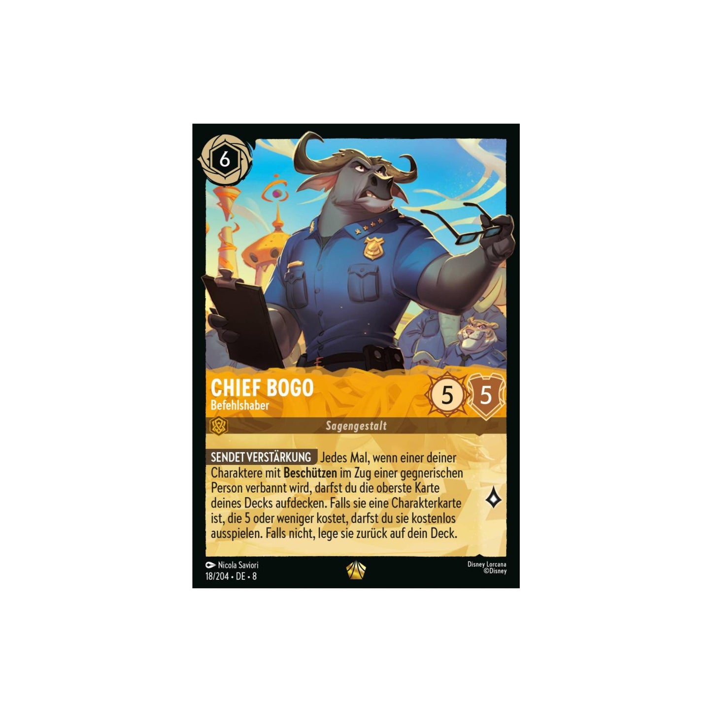 Disney Lorcana TCG - Domäne von Dschafar - Einzelkarte: CHIEF BOGO 18 / 204