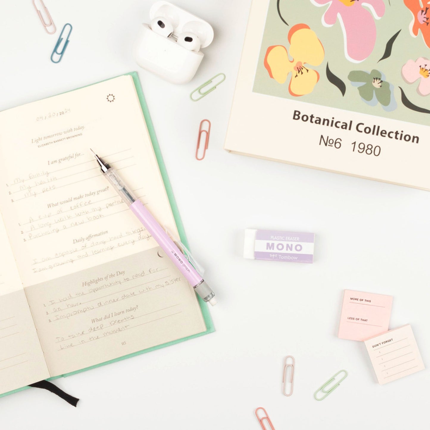 Tombow Pastel Color Set- limited Edition - MONO GRAPH 0,5 + Mono Radierer in Sakura Pink