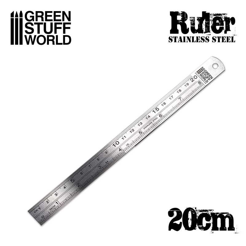 Edelstahl-Metall-Lineal 20cm