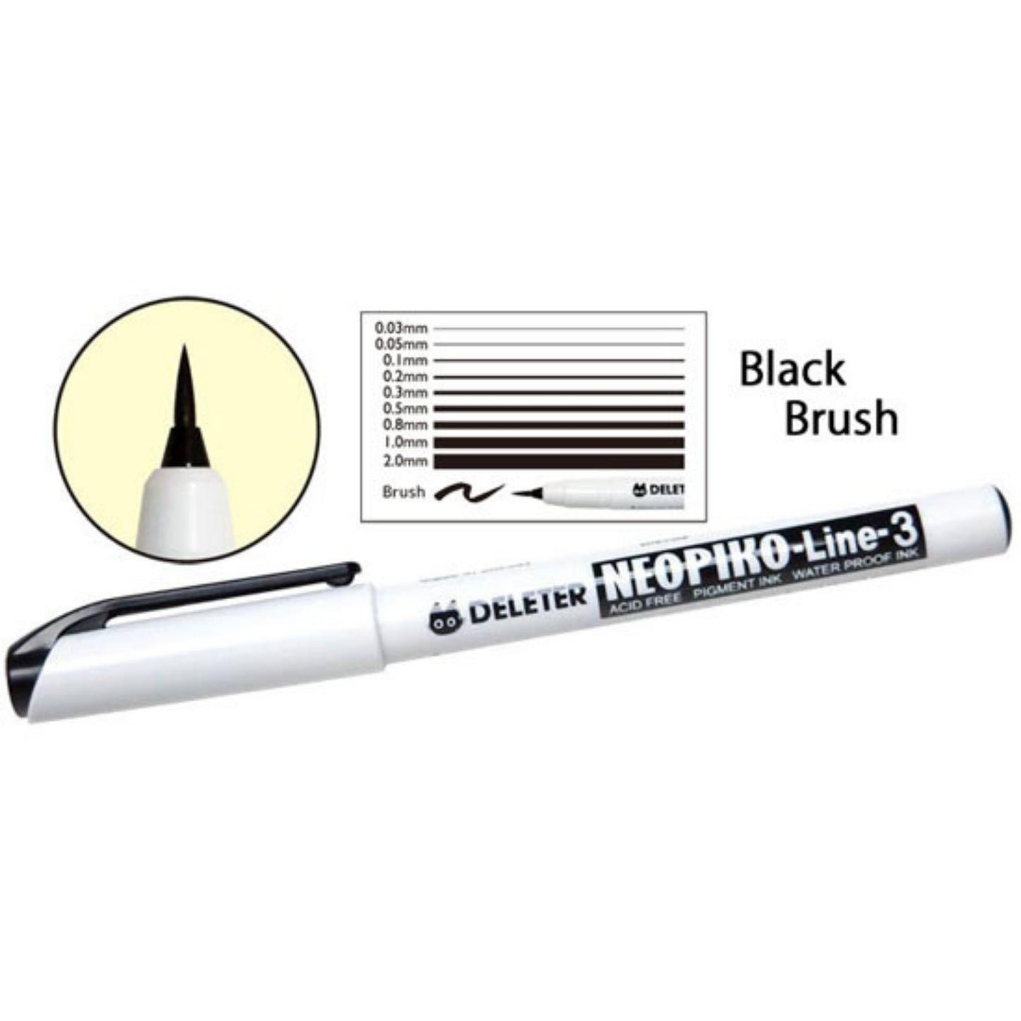 Neopiko Line-3 Fineliner : schwarz | black