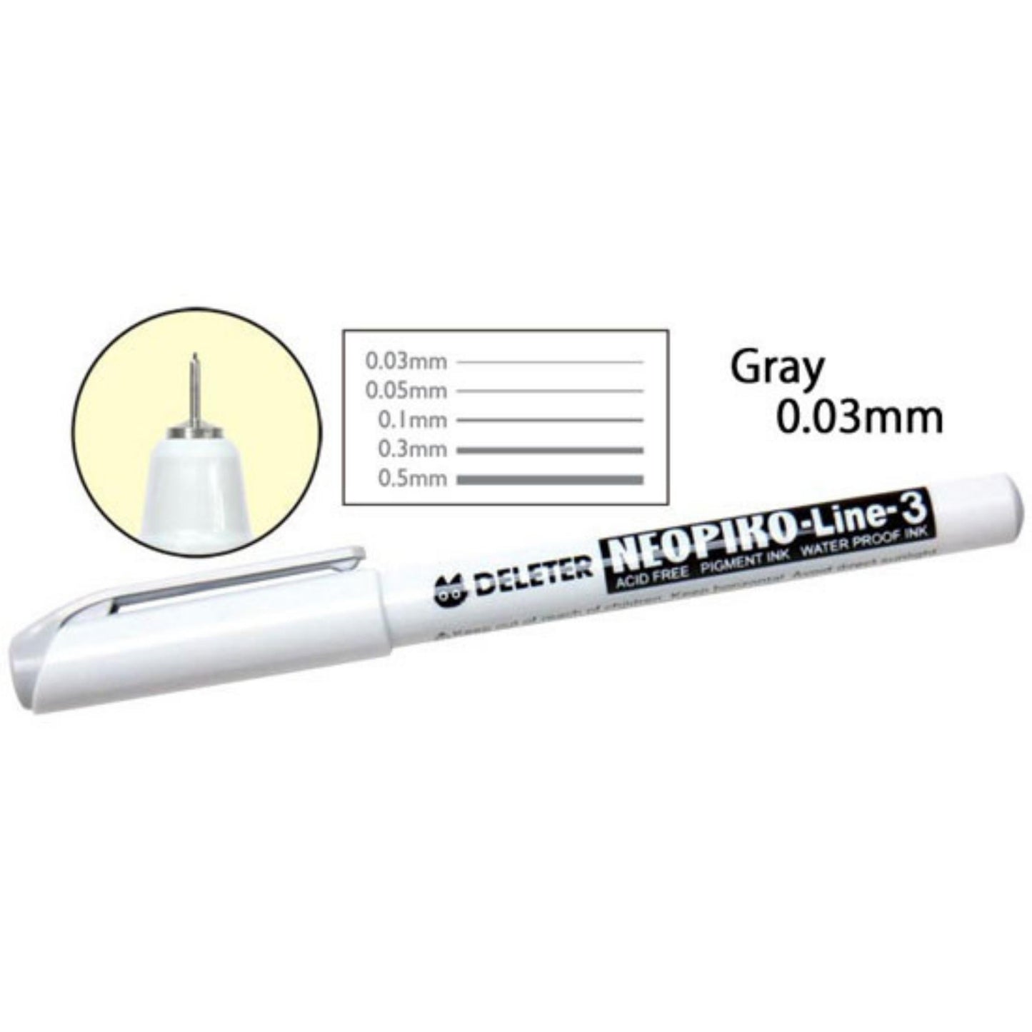 Neopiko Line-3 Fineliner : grau | grey