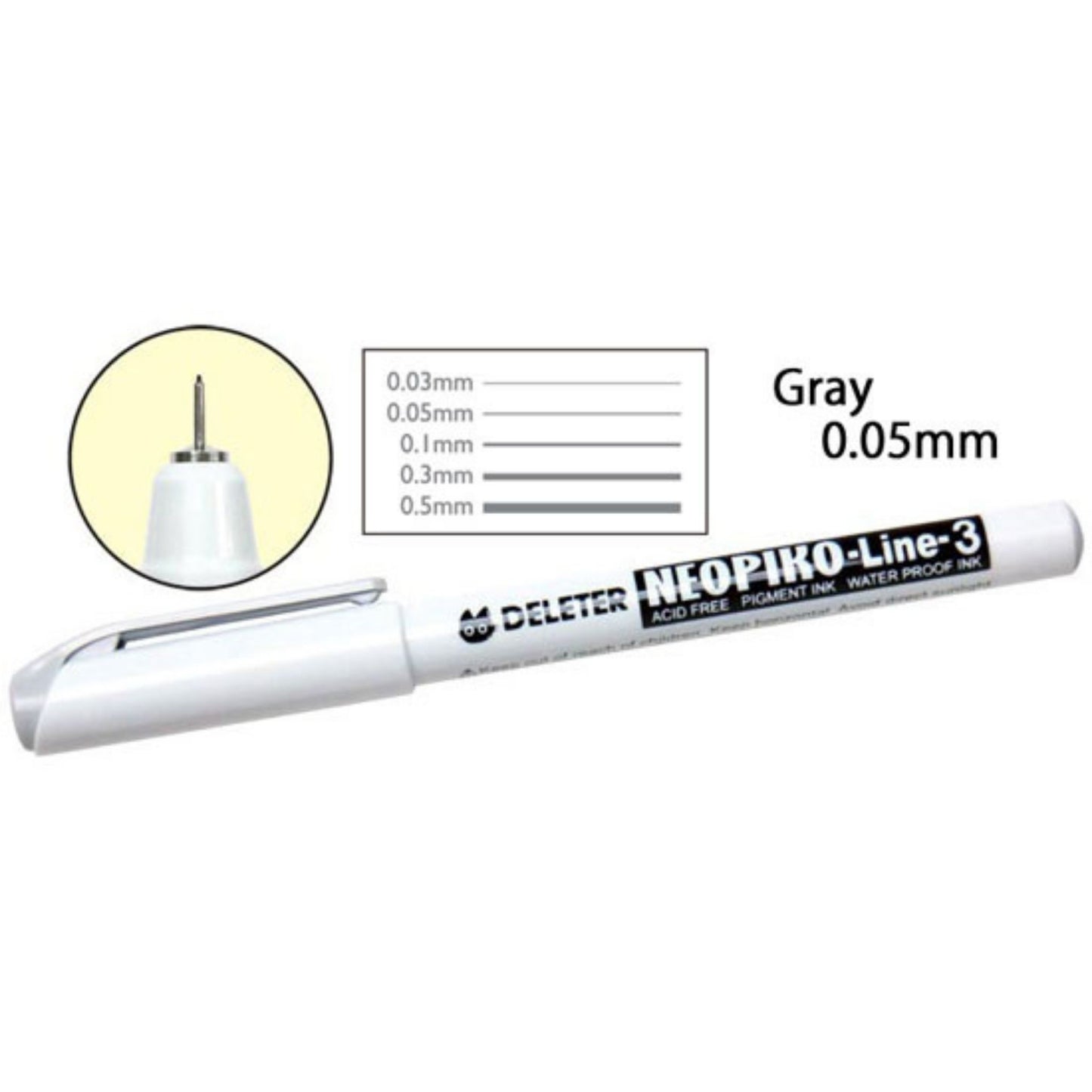 Neopiko Line-3 Fineliner : grau | grey