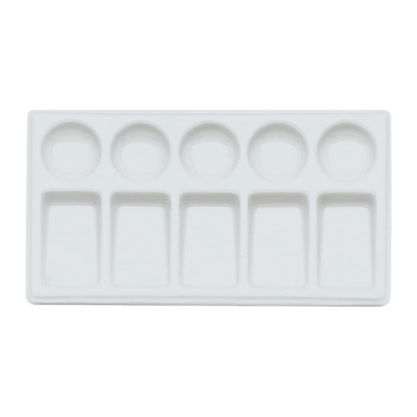 Porzellanpalette mit 10 Näpfen - 11cm x 19,5cm