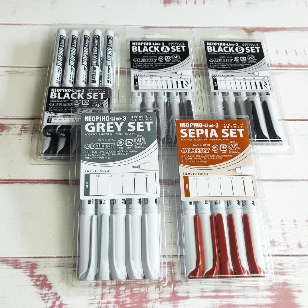 Neopiko Line-3 Fineliner Set