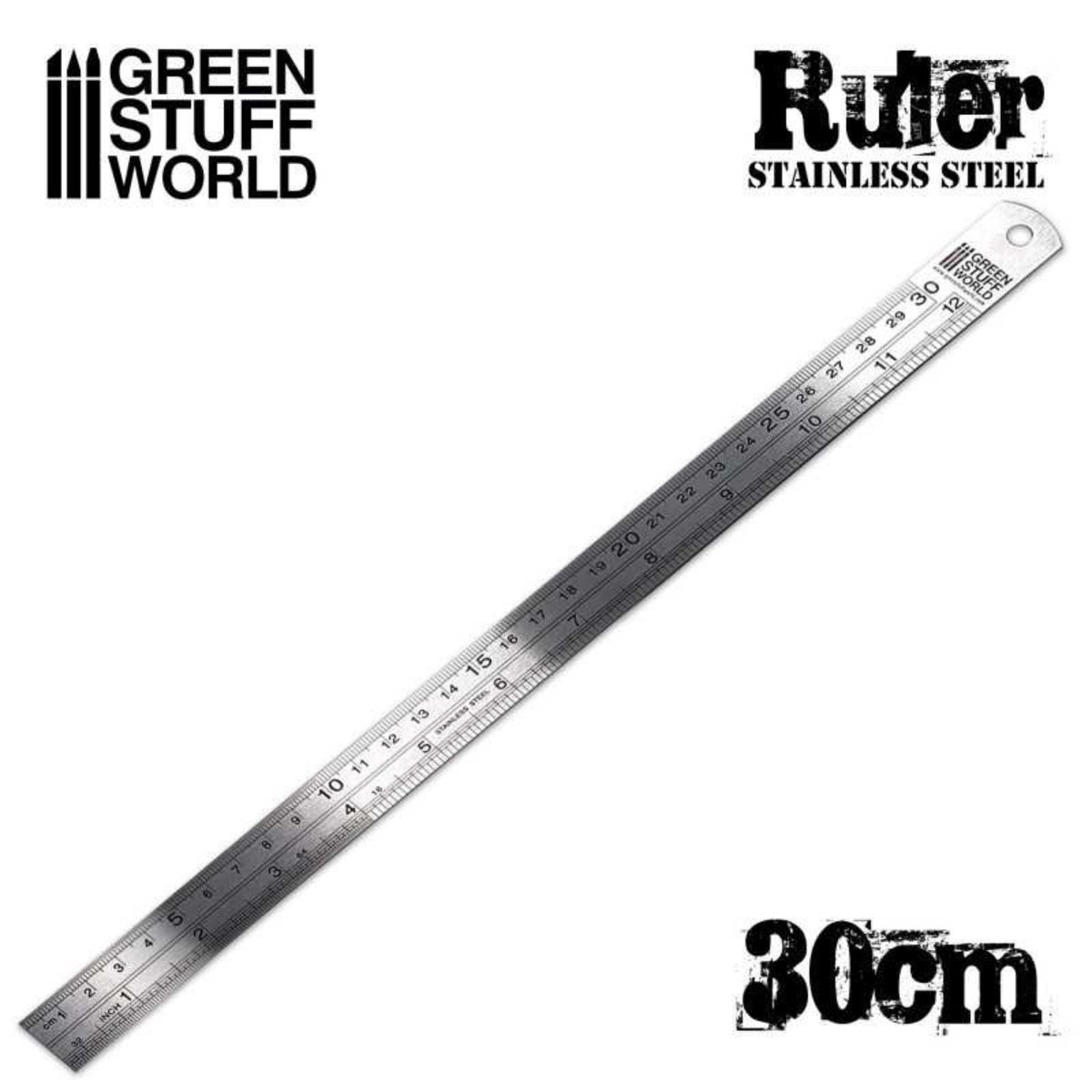 Edelstahl-Metall-Lineal 30cm
