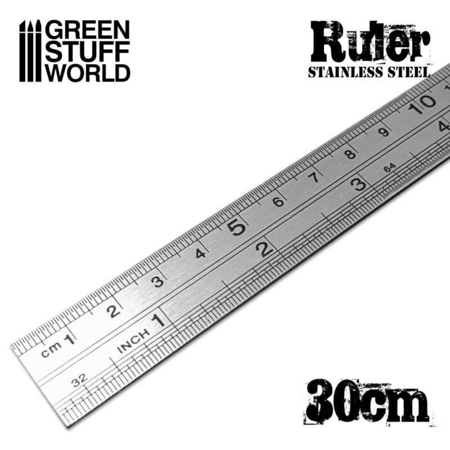 Edelstahl-Metall-Lineal 30cm