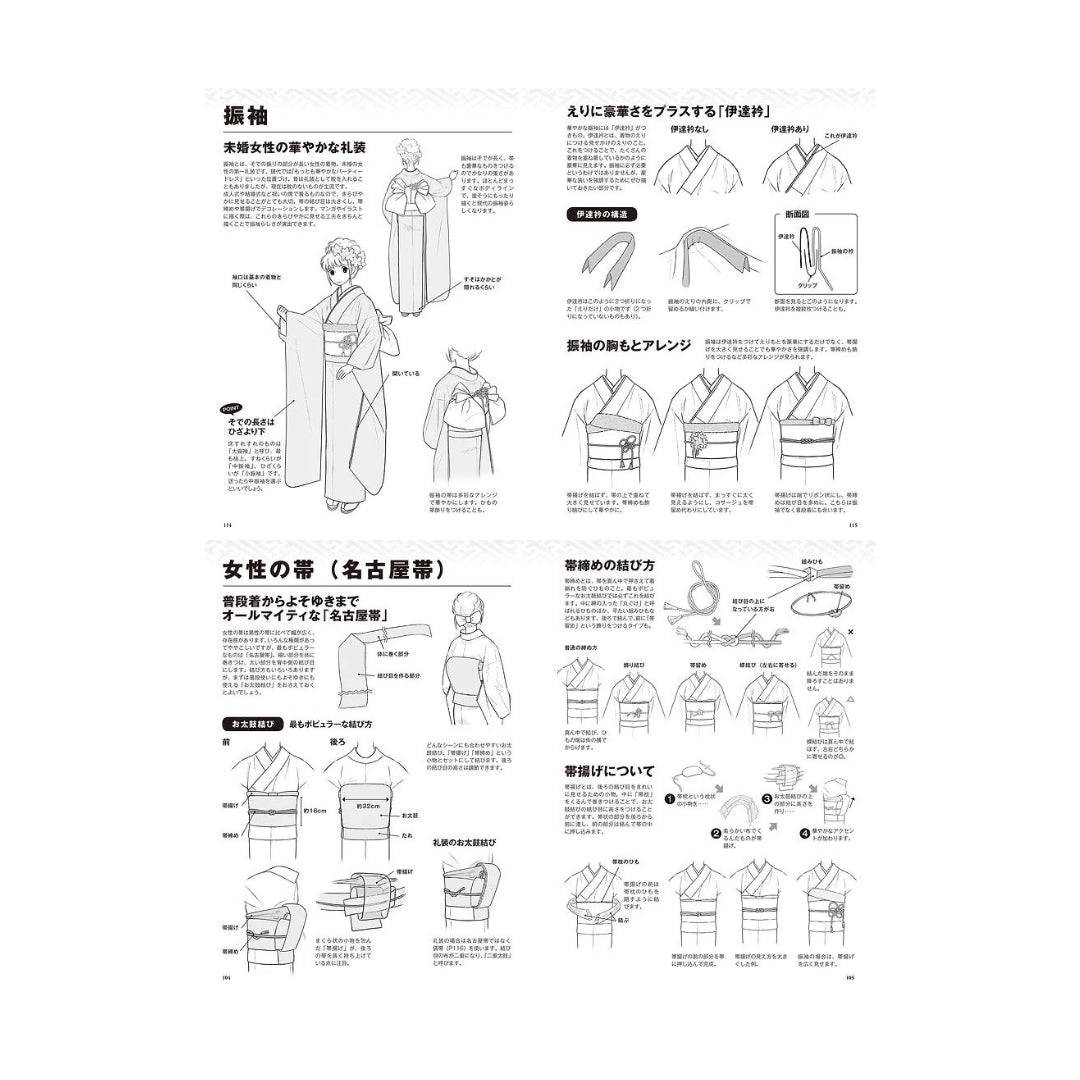How to draw - jap. Zeichenbuch - Kimonos