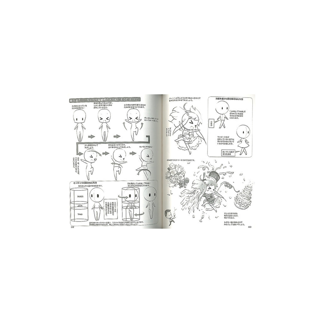How to draw - jap. Zeichenbuch - Moe Mini Charas