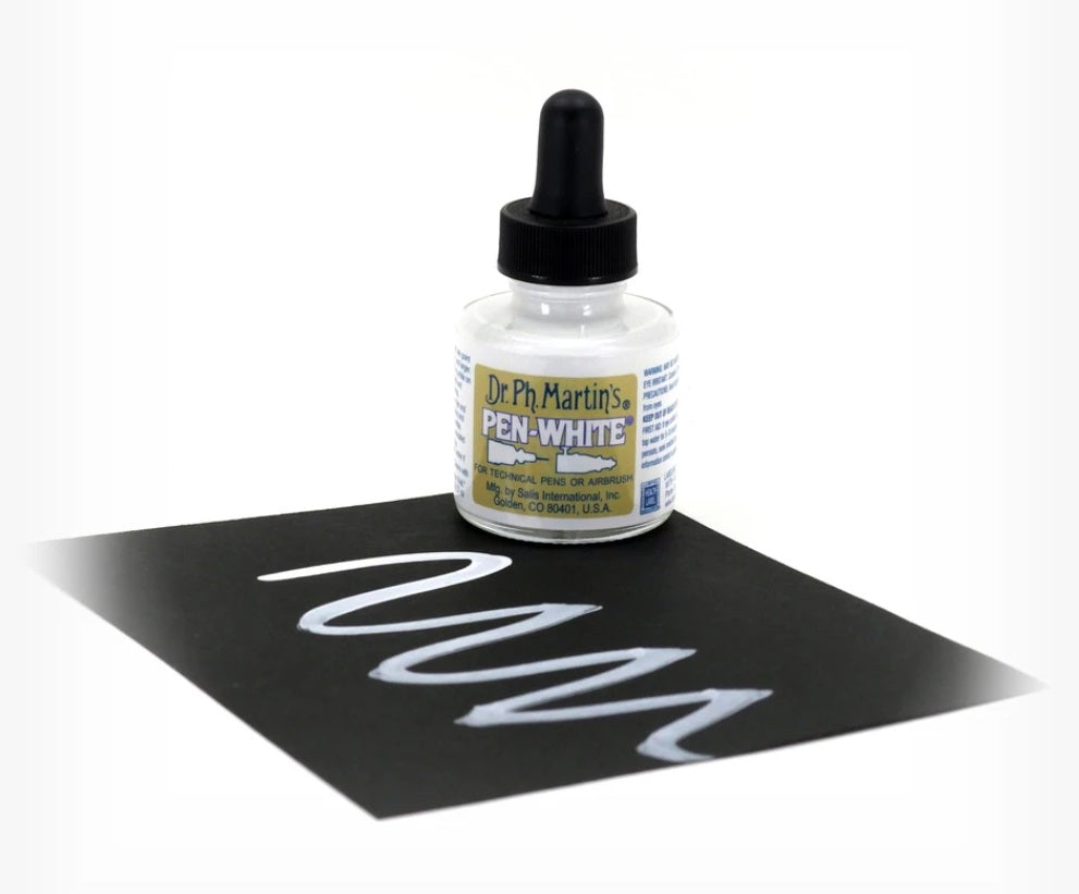 Dr.Ph.Martin's - Pen-White - weiße Zeichentusche
