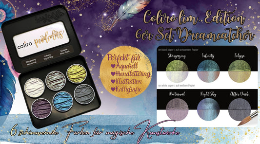 Coliro Pearlcolors Dreamcatcher: Funkelnde Aquarellfarben für Anfänger