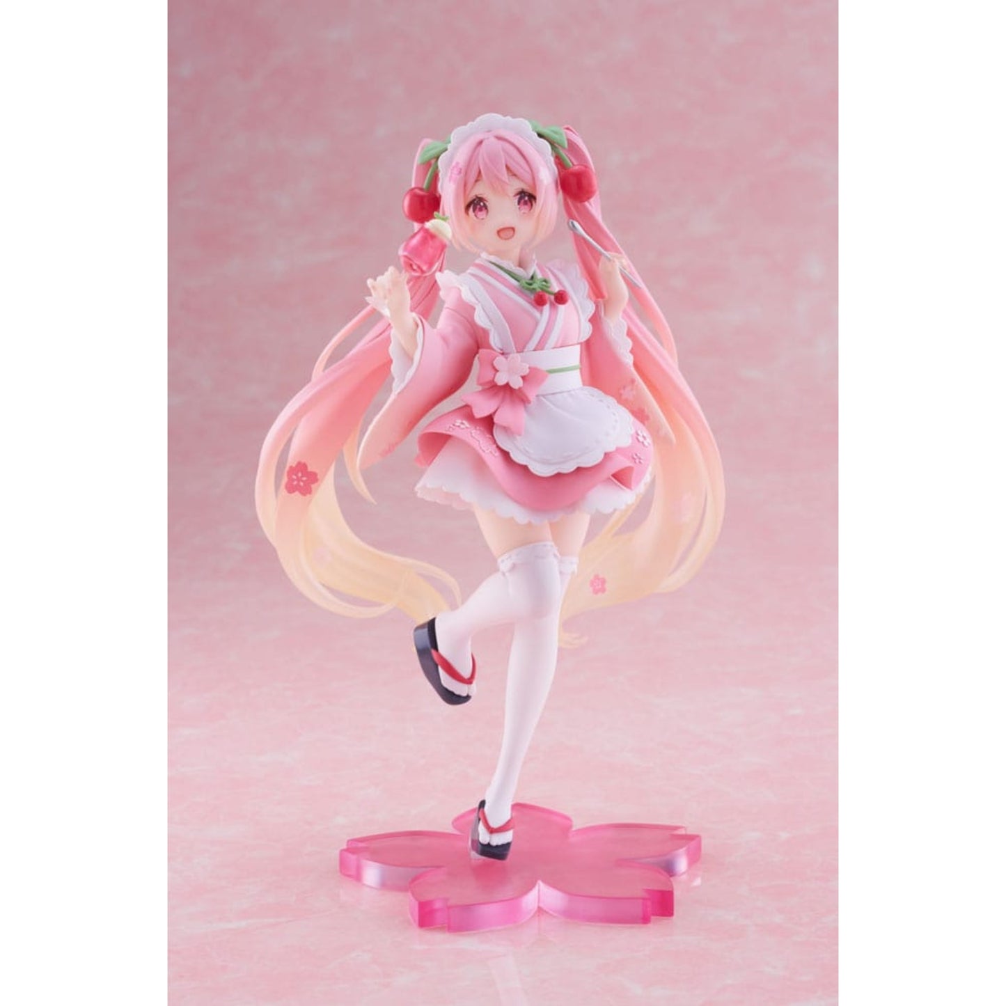 Hatsune Miku PVC Statue Newley Written Sakura Miku Japanese Cafe Ver. | Taito 18 cm
