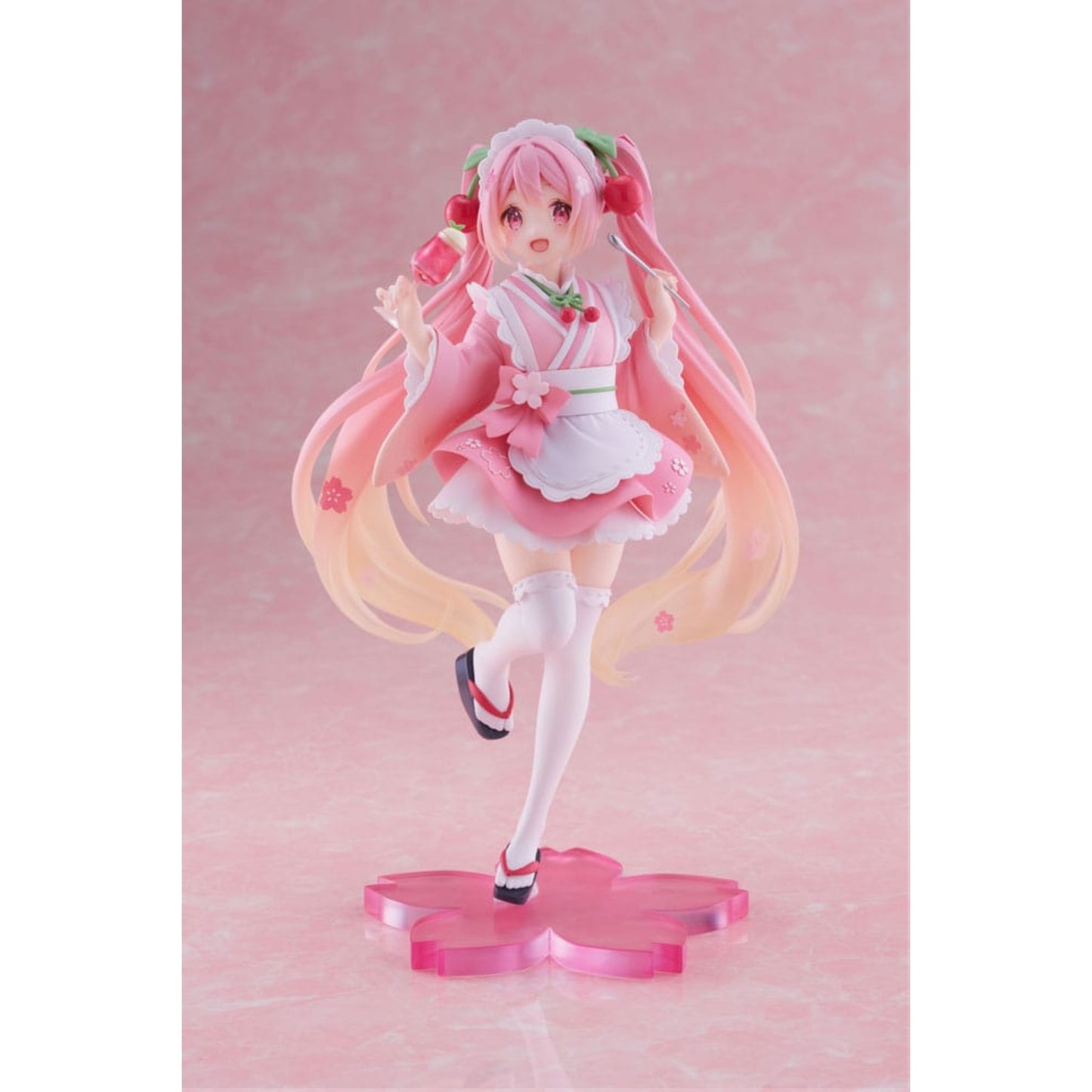 Hatsune Miku PVC Statue Newley Written Sakura Miku Japanese Cafe Ver. | Taito 18 cm