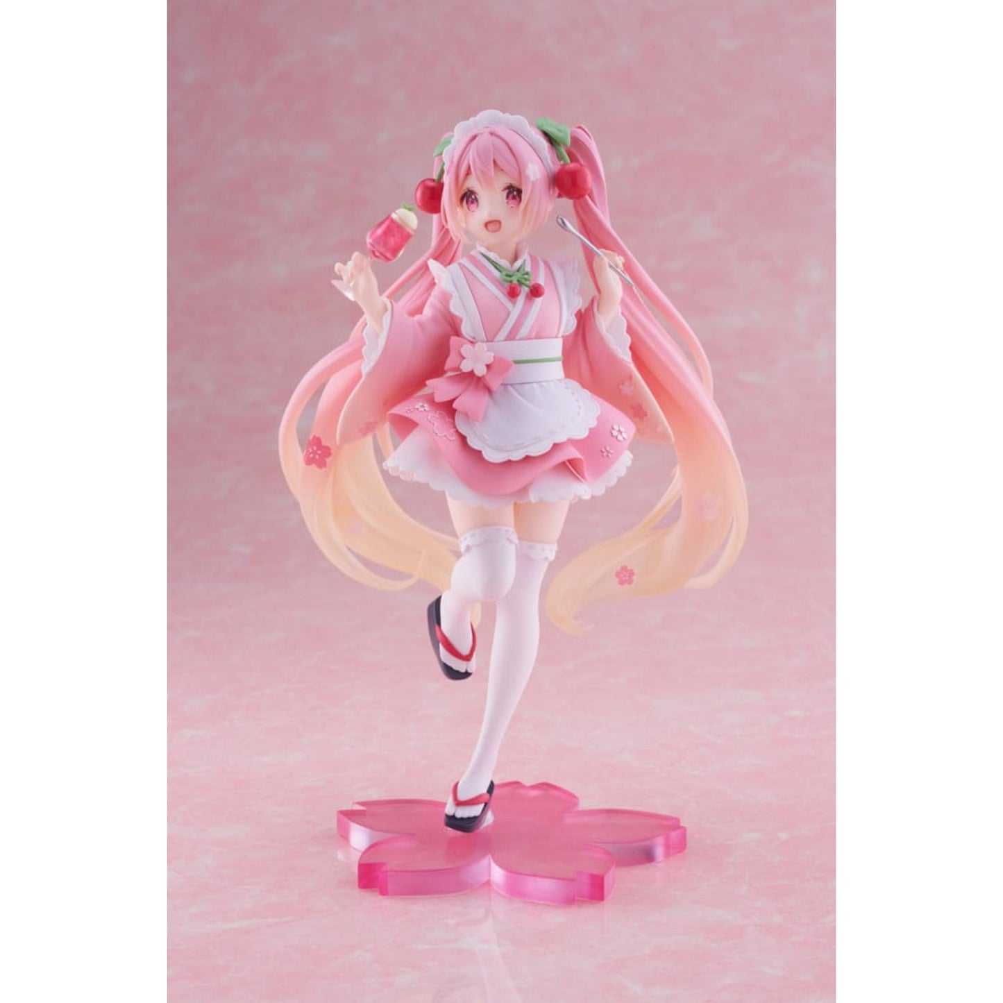 Hatsune Miku PVC Statue Newley Written Sakura Miku Japanese Cafe Ver. | Taito 18 cm