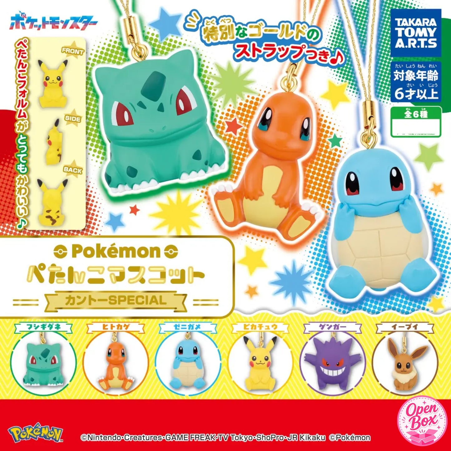 Pokémon Flat Mascot Kanto Special ~ Gashapon Einzelfigur