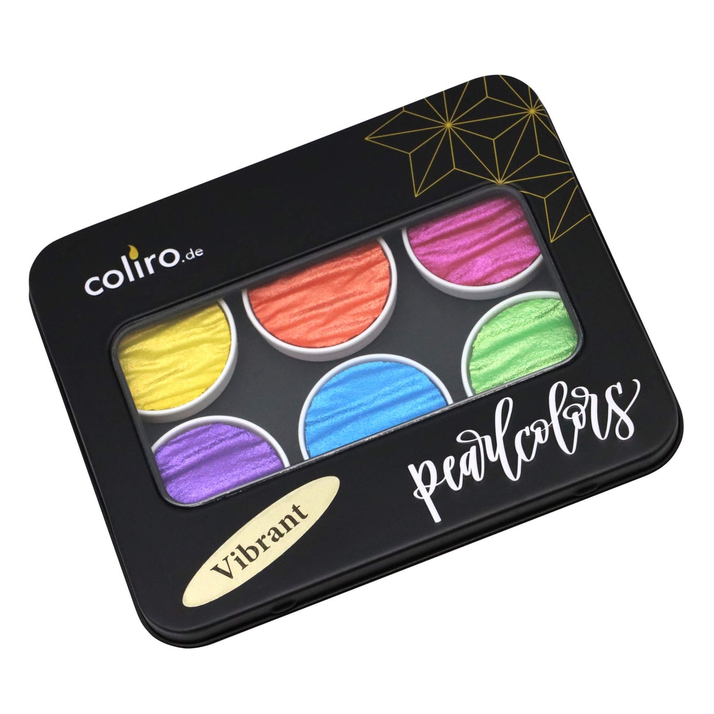 Coliro Pearlcolors 6er Set im Blechetui: Vibrant