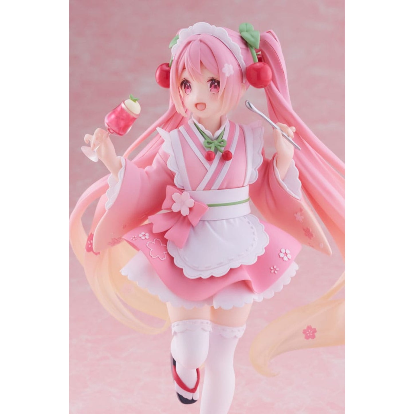 Hatsune Miku PVC Statue Newley Written Sakura Miku Japanese Cafe Ver. | Taito 18 cm