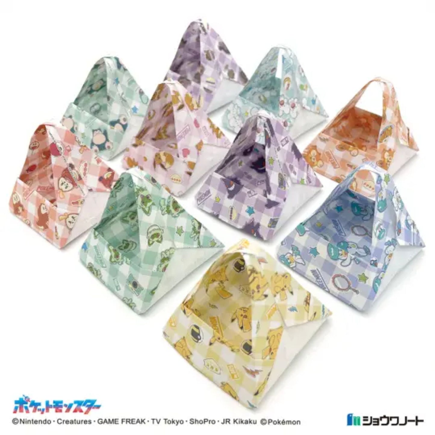 Pokemon Origami Collection – Japanese Style C | Origami Papier Set mit Pokemon Motiven - 30 Blatt