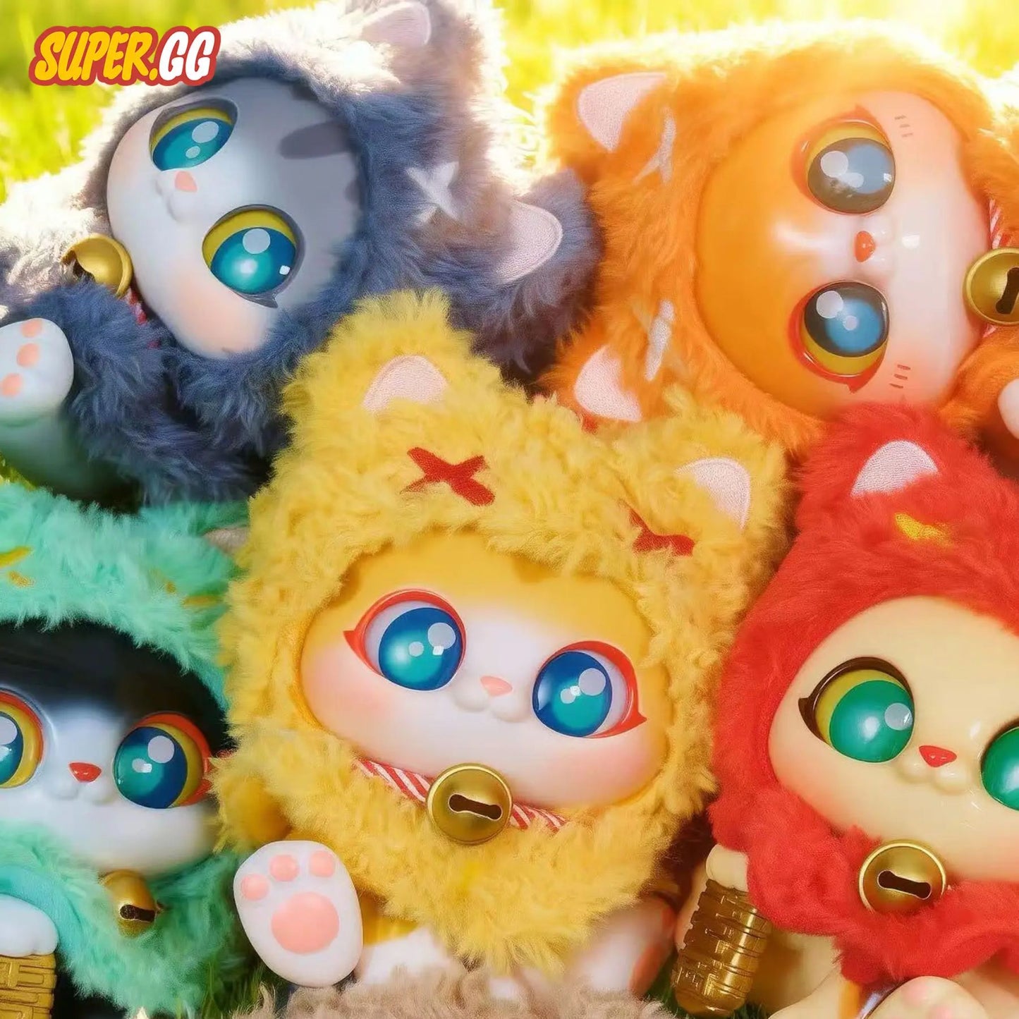 Lucky Kitty Cape Serie ~ Trading Figur ~ Charakter: Yellow