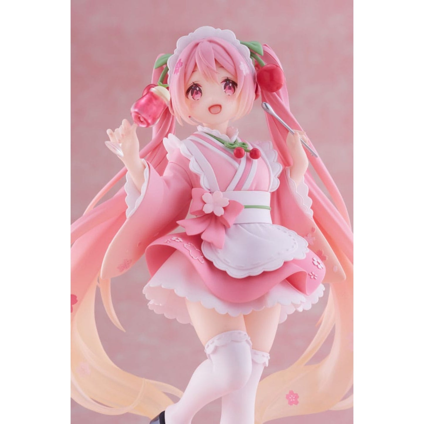 Hatsune Miku PVC Statue Newley Written Sakura Miku Japanese Cafe Ver. | Taito 18 cm