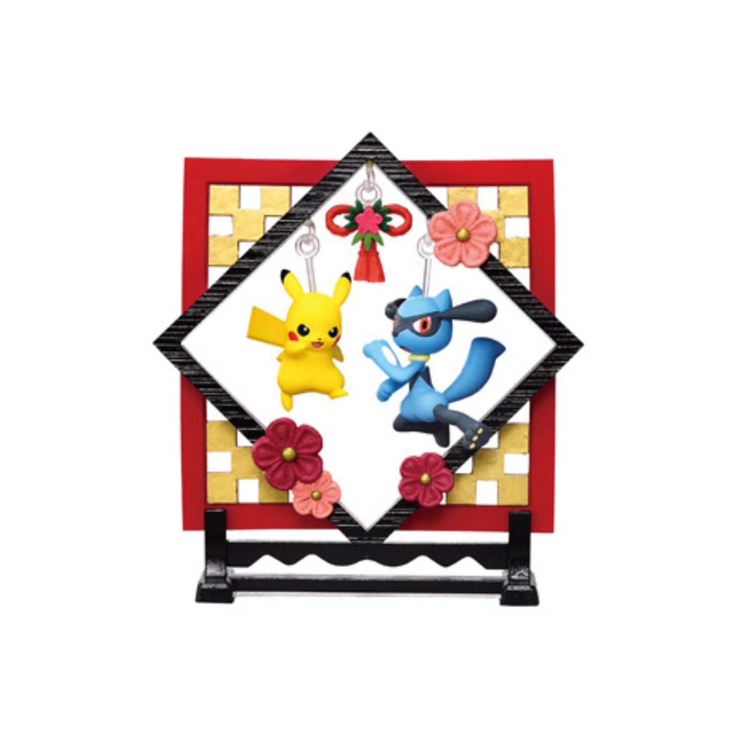 Pokemon Funwari Yurarin Decoration Einzelfigur: Pikachu + Riolu