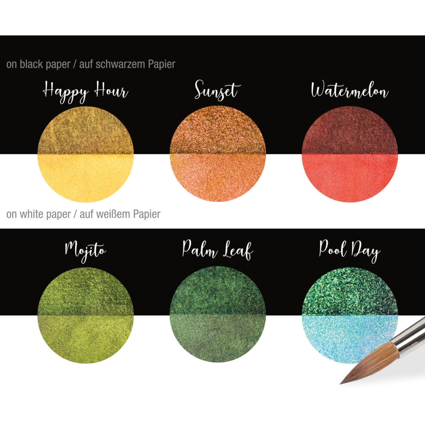 Coliro Pearlcolors 6er Set im Blechetui: Summer Vibes - limited Edition