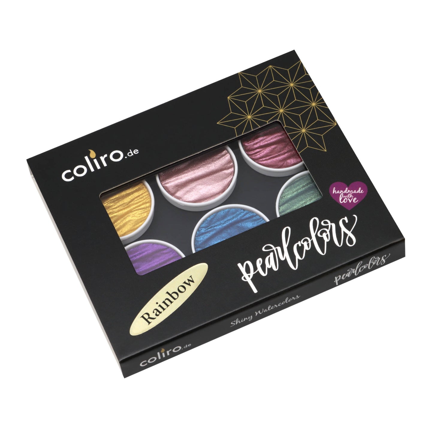 Coliro Pearlcolors 6er Set im Blechetui: Rainbow