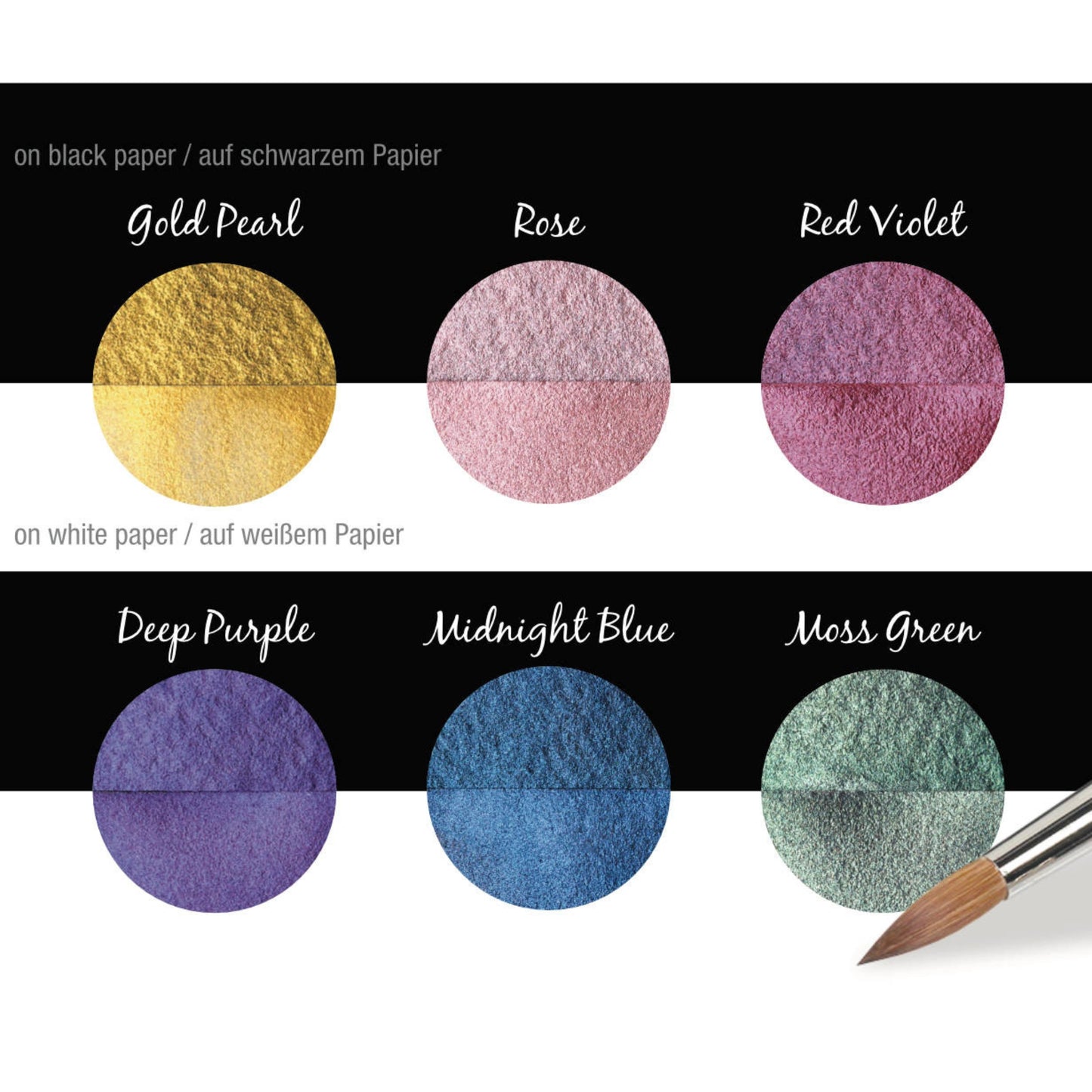 Coliro Pearlcolors 6er Set im Blechetui: Rainbow