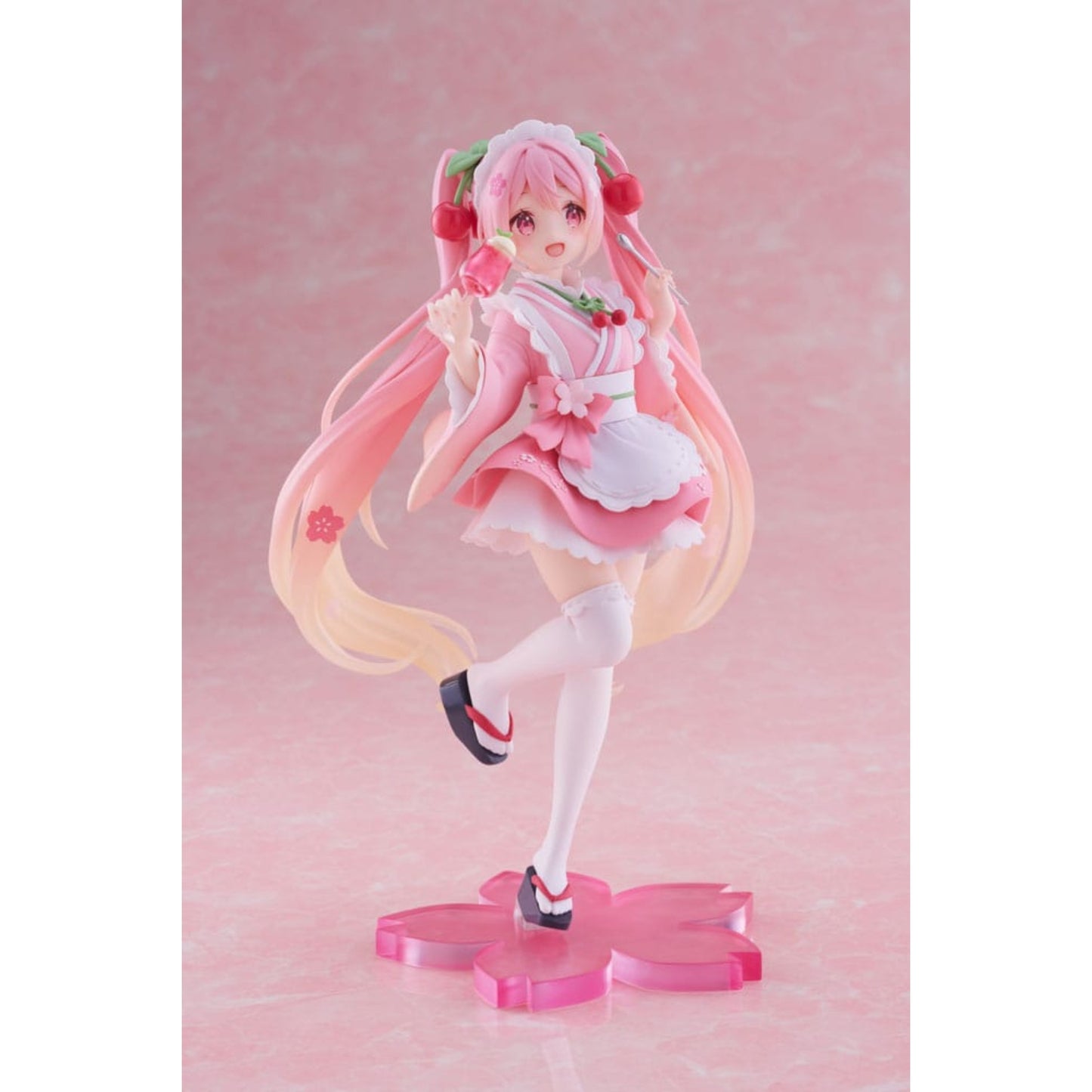 Hatsune Miku PVC Statue Newley Written Sakura Miku Japanese Cafe Ver. | Taito 18 cm