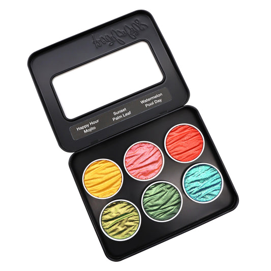 Coliro Pearlcolors 6er Set im Blechetui: Summer Vibes - limited Edition