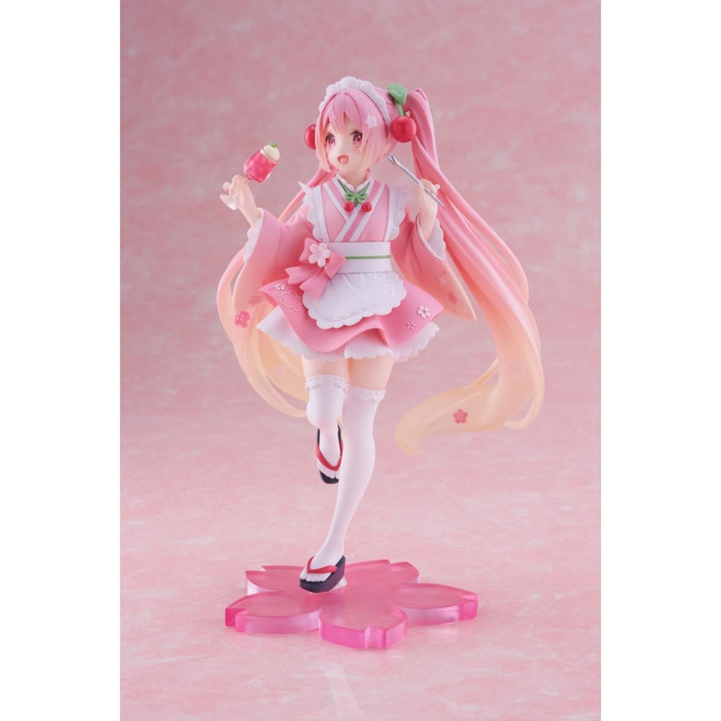 Hatsune Miku PVC Statue Newley Written Sakura Miku Japanese Cafe Ver. | Taito 18 cm