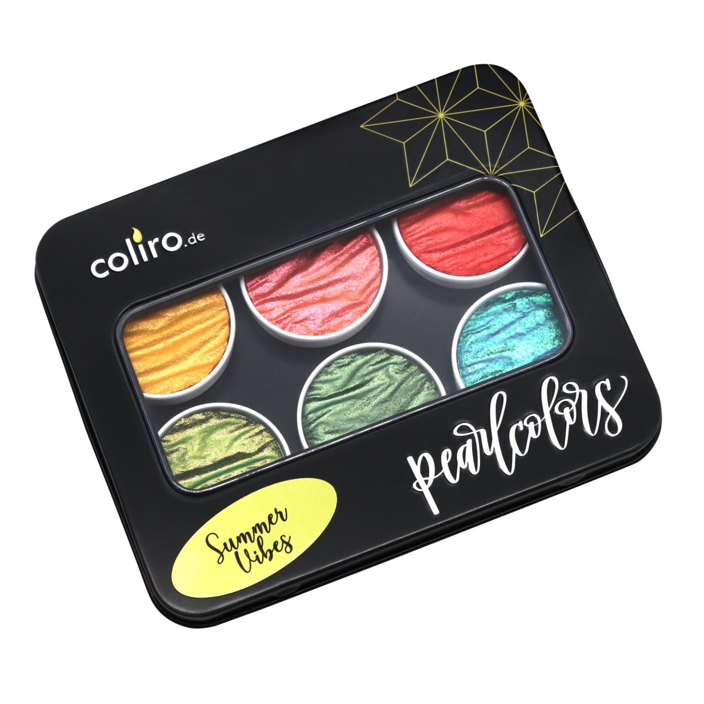 Coliro Pearlcolors 6er Set im Blechetui: Summer Vibes - limited Edition