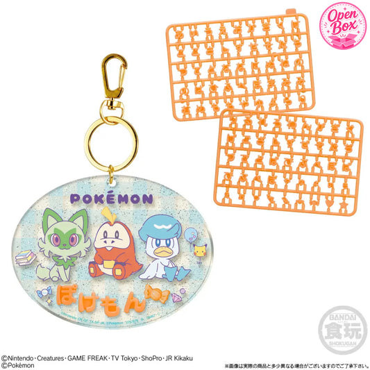 Pokémon Pachipachi Deco Name | Bandai Namensanhänger Einzelanhänger: Felori, Krokel & Kwaks (Starter-Trio)