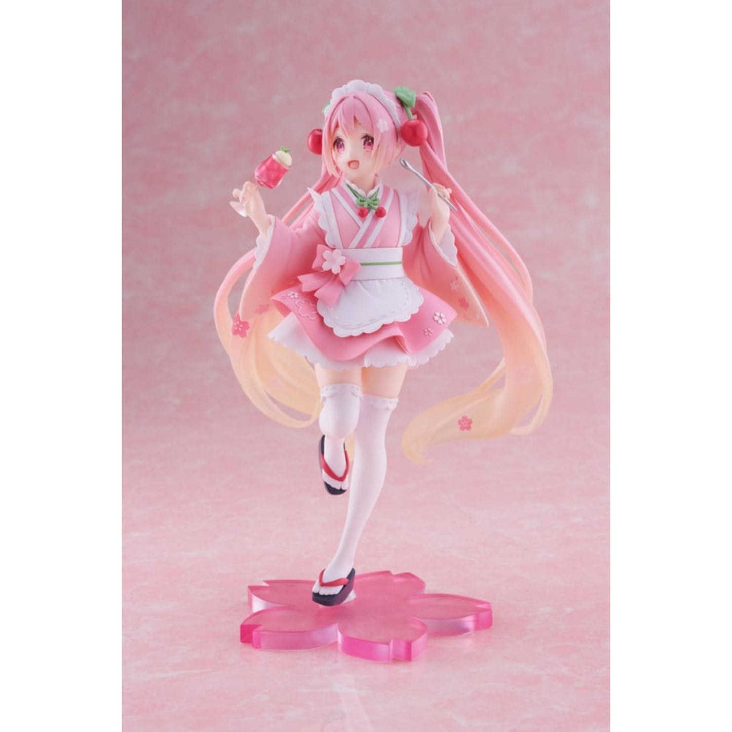 Hatsune Miku PVC Statue Newley Written Sakura Miku Japanese Cafe Ver. | Taito 18 cm